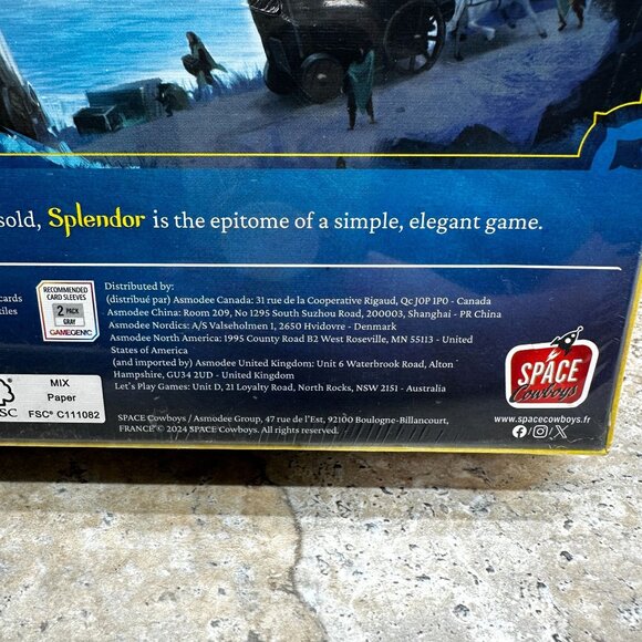 Splendor Board Game by Marc Andre Space Cowboys 2024 Edition New Sealed Strategy - Picture 11 of 11